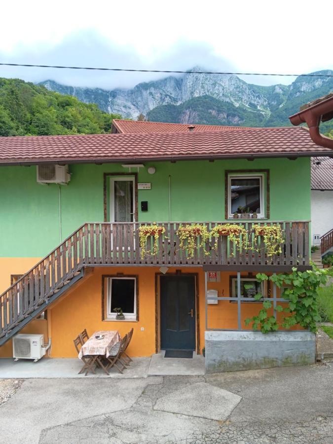 Apartma Metija Kobarid Esterno foto